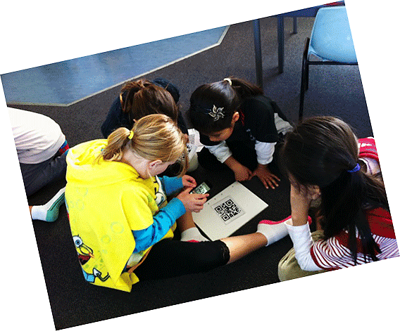 children-using-qr-codes