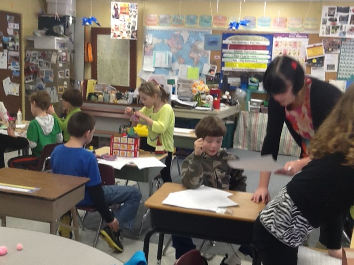 Sarah Prepping with Children