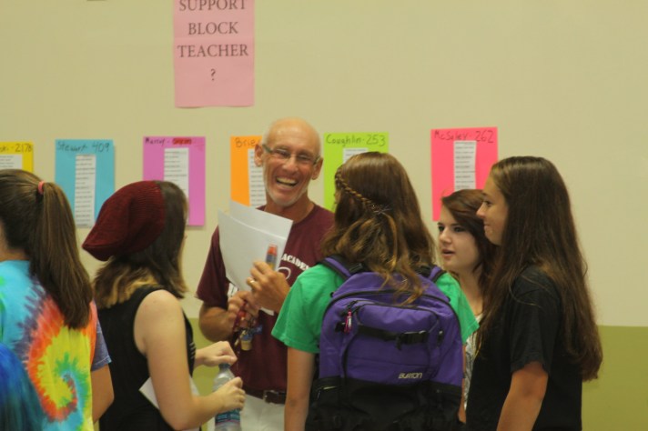 nelson murray with students