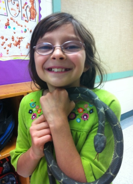 Photo 25  Gracie with snake