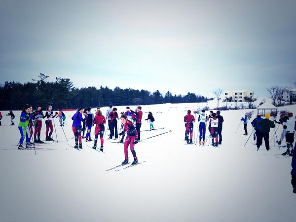 Tweet by @GLWit - "Home Nordic race today!!! Happy Holidays!! #bfairfax #fwsu"