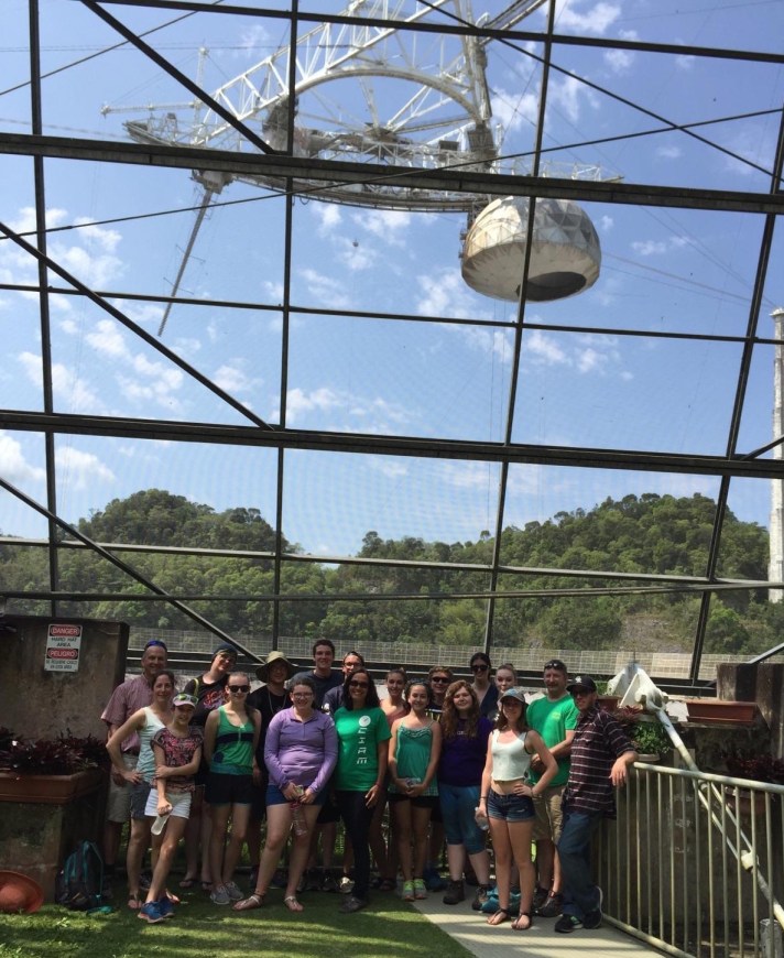 BFA and Hartford HS students get a “behind the scenes” tour at the largest radio telescope in the world, Arecibo radio telescope located at Arecibo, PR.