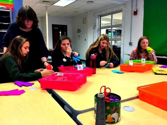 students explore e-textiles