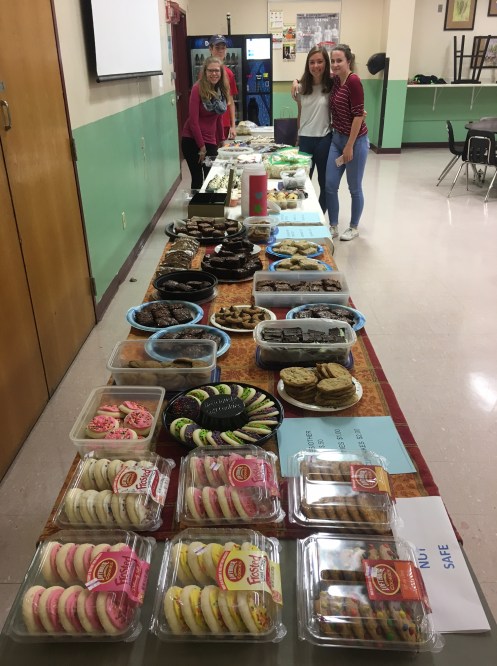 Baked goods donated for Puerto Rico hurricane victims.