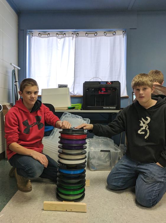 We might store our printing filament this way!