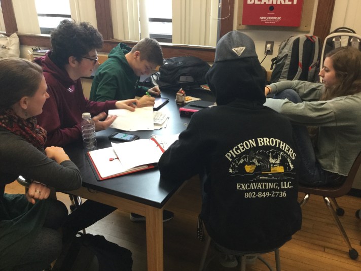 Laura Heil enjoys collaborating with the Freshman Core team.