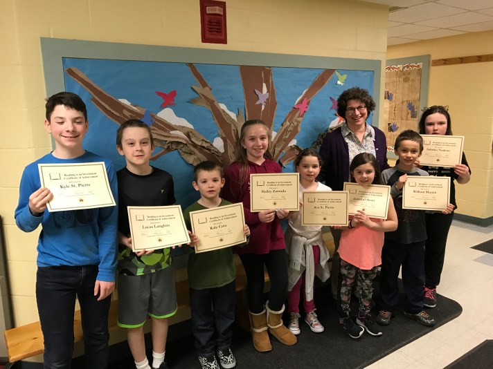 Each student received a certificate signed by State Treasurer Beth Pearce.