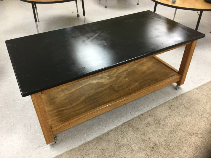 A table built by middle students at GEMS