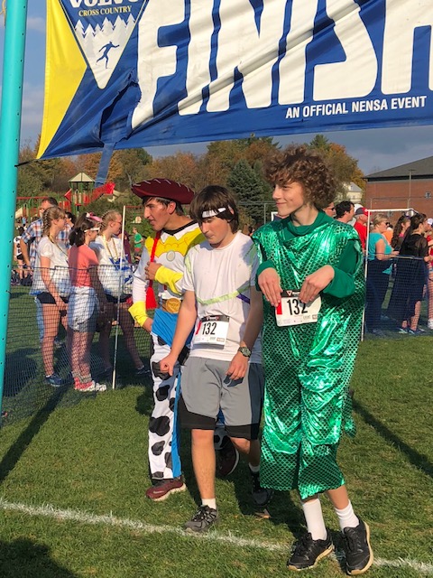 Students in costume run the BFA Fairfax Relays!