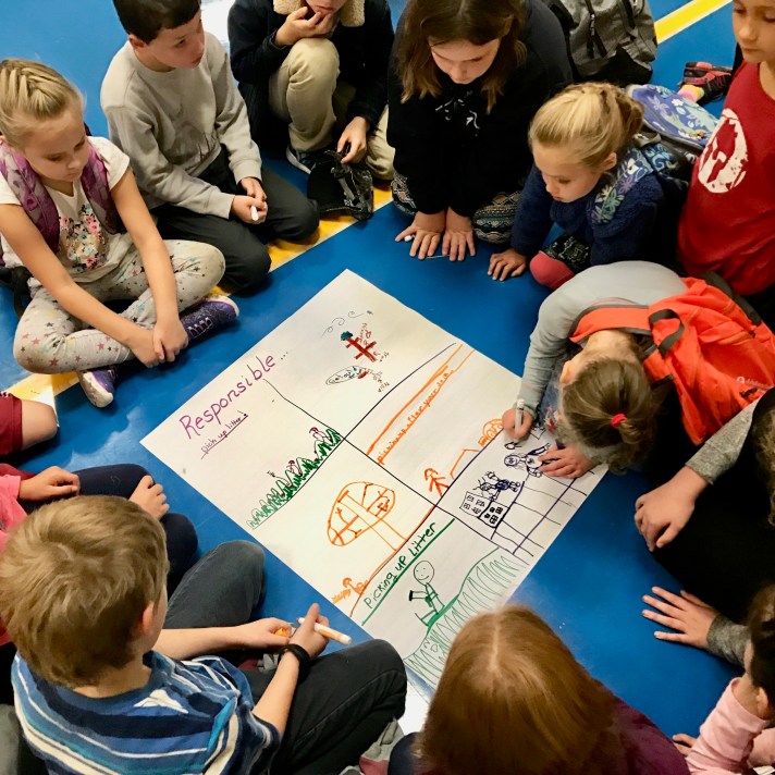 Fletcher students discuss what responsible behaviors look like